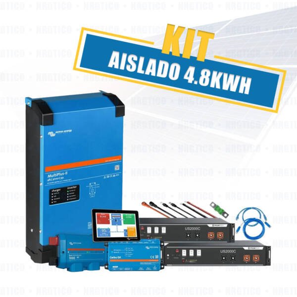 Kit | 4.8kwh paneles solares con baterías aislado off-grid