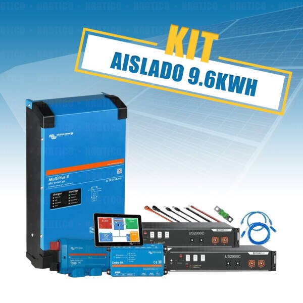 Kit | 9.6kwh paneles solares con baterías aislado off-grid